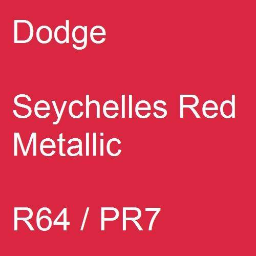 Dodge, Seychelles Red Metallic, R64 / PR7.